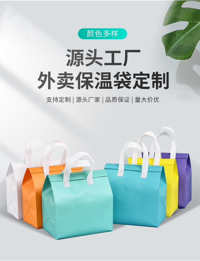 广安市无纺布保温袋外卖袋